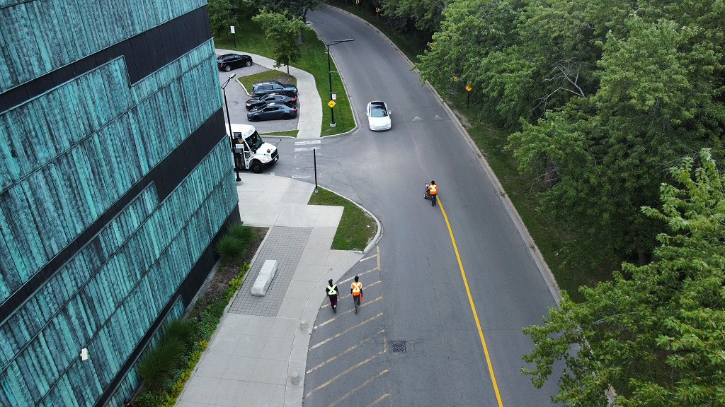 Professional Line Painting at UofT Mississauga by Canadian Asphalt Maintenance