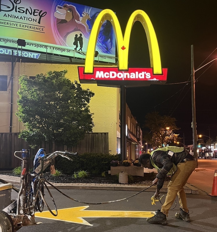 Mcdonald’s Toronto Line Painting